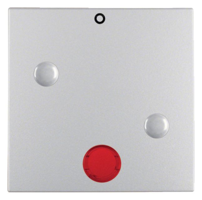 Berker 15771404 Wippe anschraubbar m.Linse rot+Aufdruck 0 B.7 alu matt