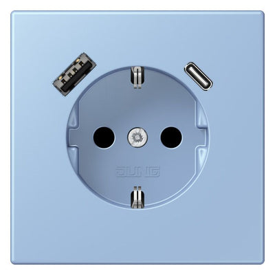 Jung LC1520-15CA207 SCHUKO-Steckd.m.USB Typ AC LC32021