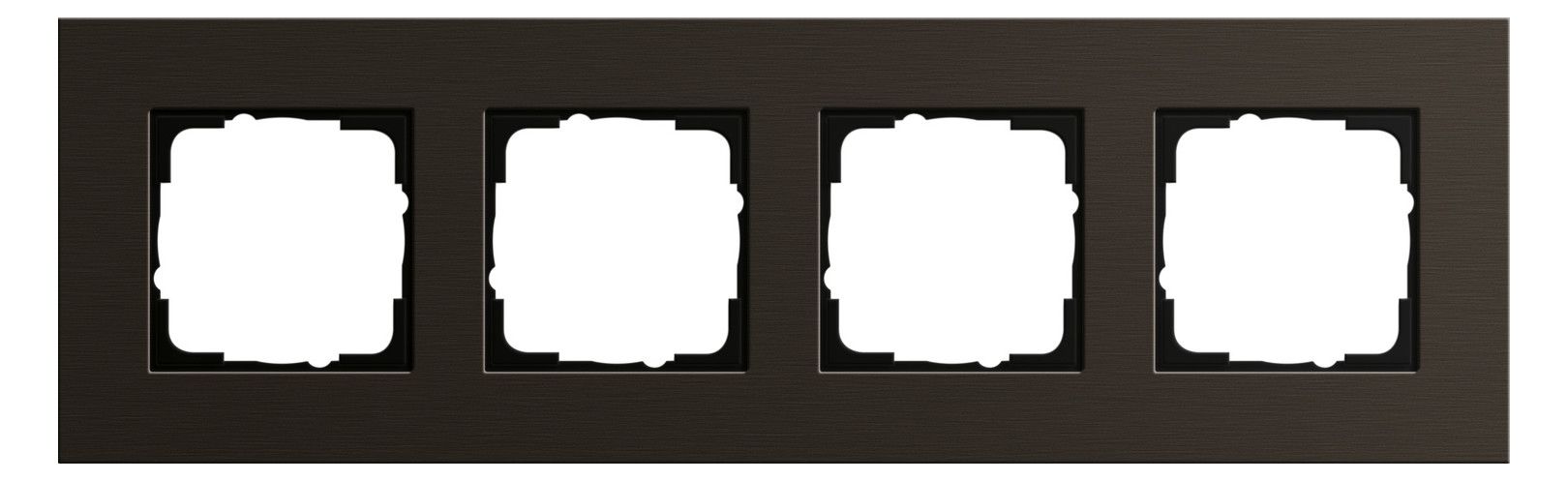 GIRA 0214127 Abdeckrahmen 4fach Esprit Aluminium Braun (eloxiert)