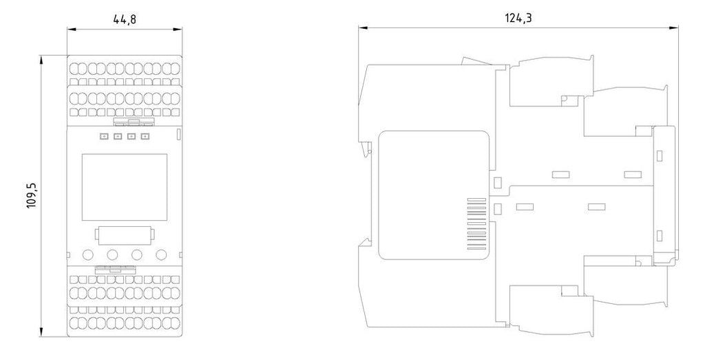 Siemens 3TK2810-1BA42-0AA0 Sicherheits- schaltgerät Drehzahlüberw. DC24V 45mm