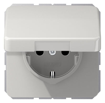Jung CD 1521 BFKL LG SCHUKO®-Steckdose 16 A 250V ~ Schraubklemmen Klappdeckel