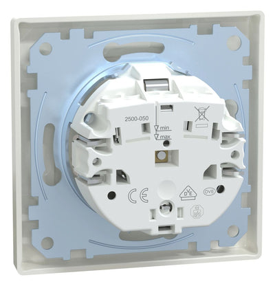 Mert MEG 2301-1519 SCHUKO-Steckdose StK volle Platte polarweiß M-SMART