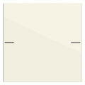 GIRA 575101 Wippenset 1fach Tastsensor4 System 55 Cremeweiß glänzend