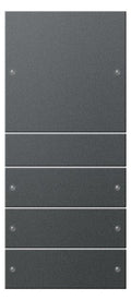GIRA 218428 Wippenset 4fach (1+3) System 55 Anthrazit (lackiert)