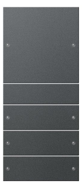 GIRA 218428 Wippenset 4fach (1+3) System 55 Anthrazit (lackiert)