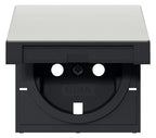 GIRA 4922600 Abdeckung SCHUKO-Steckdose Klappdeckel System 55 Edelstahl (lack.)