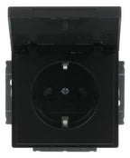 BJ 20 EUKBR-885 SCHUKO Steckdosen-Einsatz schwarz matt future