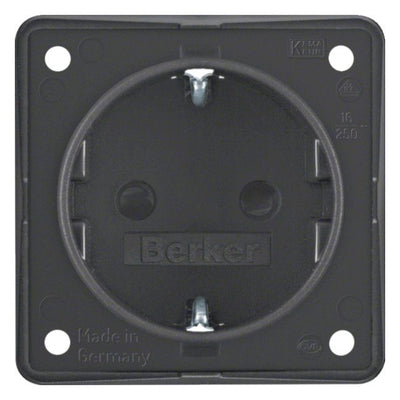 Berker 947792505 Steckdose SCHUKO m.erh.BS Integro anthrazit matt