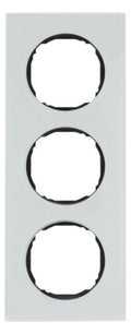 Berker 10132609 Rahmen 3fach flach R.8 Glas polarweiß