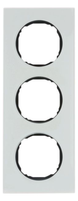 Berker 10132609 Rahmen 3fach flach R.8 Glas polarweiß