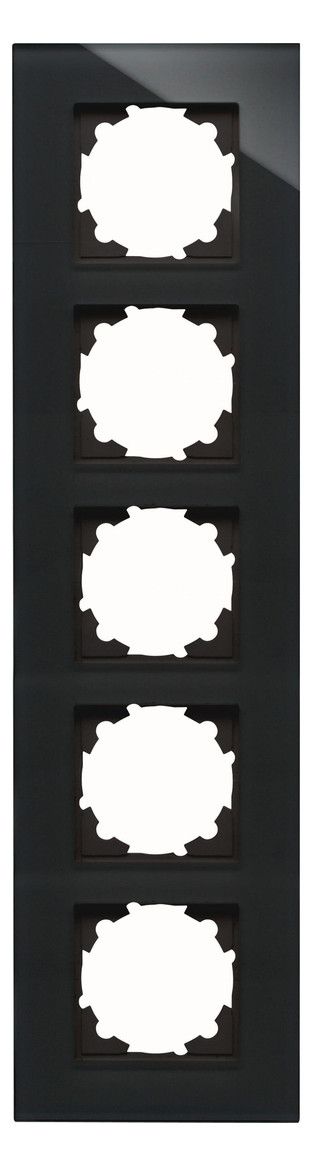 Kopp 406705004 HK07 Glas Abdeckrahmen 5f schwarz