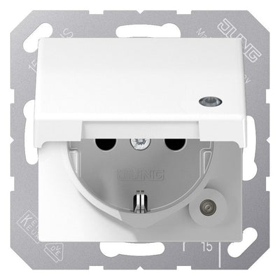 Jung SPAS1520KLKOWW SCHUKO-Steckdose m.Klappdeckel