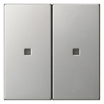 GIRA 5369600 Wippe 2fach unbedruckt KF System 55 Edelstahl