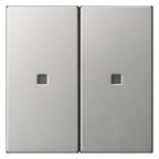 GIRA 5369600 Wippe 2fach unbedruckt KF System 55 Edelstahl