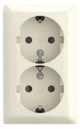 BJ 202 EAPBJ-522 SCHUKO® Doppelsteckdose Safety+AP