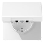Jung LS1521KLWWM SCHUKO Steckd.m.Klappd.