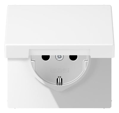 Jung LS1521KLWWM SCHUKO Steckd.m.Klappd.