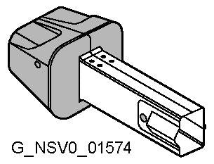 Siemens 8UC7120-3BD Griff m.Abdeckrahmen rot/blaugrün f.8UC7122-3BD22/8UC6122-3BD