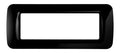 GEWISS GW22516 Abdeckrahmen System Top 6M Tonerschwarz