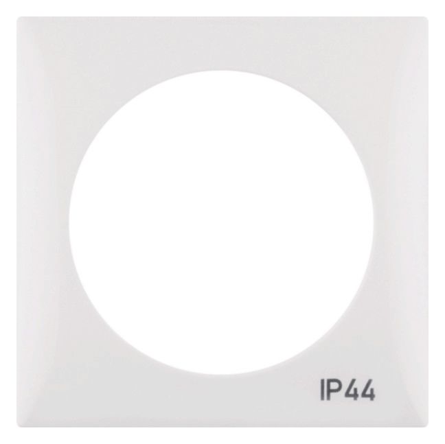 Berker 918272599 Rahmen 1fach m.Aufdruck IP44 Integro Flow polarweiß glänzend