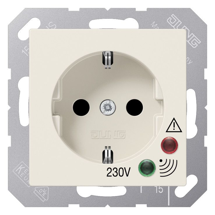 Jung A 521 UF SCHUKO Steckdose 16 A 250V ~ Schraubklemmen m.Funktionsanzeige mi