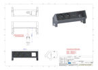 Bachmann 902.203 DESK2 2xSchuko 1xABD Strom 0,2m GST18 RAL9010