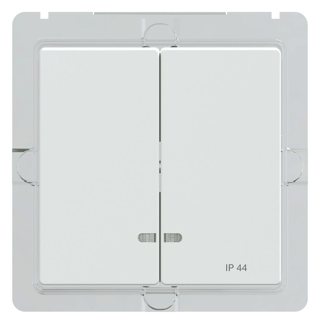 Mert MEG 3424-0325 Doppelwippe m.Ko.- fenster IP44 aktivweiß glänzend System M