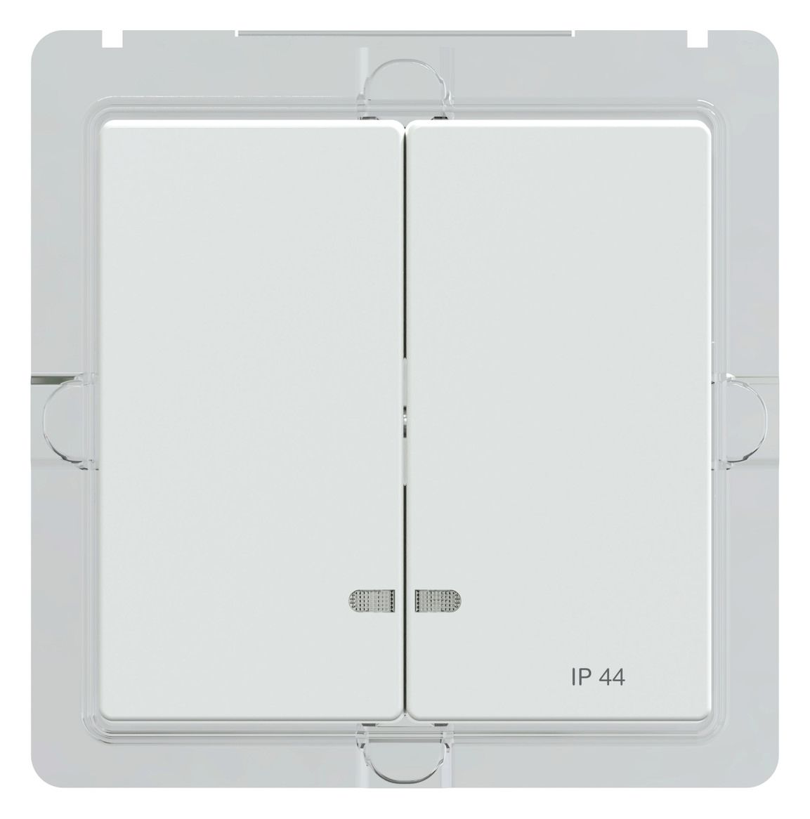 Mert MEG 3424-0325 Doppelwippe m.Ko.- fenster IP44 aktivweiß glänzend System M