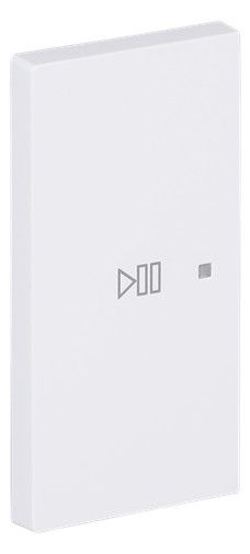 BJ 6237-21-44M Wippe 2-fach links Symbol "Play/Pause"