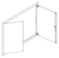 ABN GBRU45T Blendrahmen m.Volltüre f.UP-Flachverteiler,4x5-reihig
