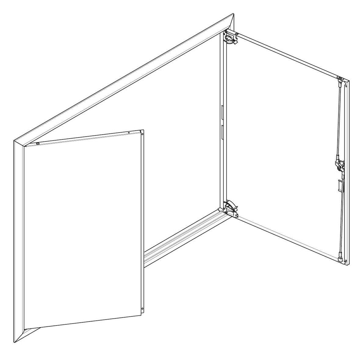ABN GBRU45T Blendrahmen m.Volltüre f.UP-Flachverteiler,4x5-reihig