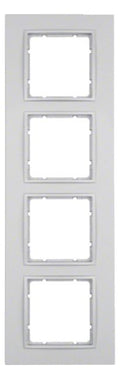 Berker 10146424 Rahmen 4fach B.7 alu matt