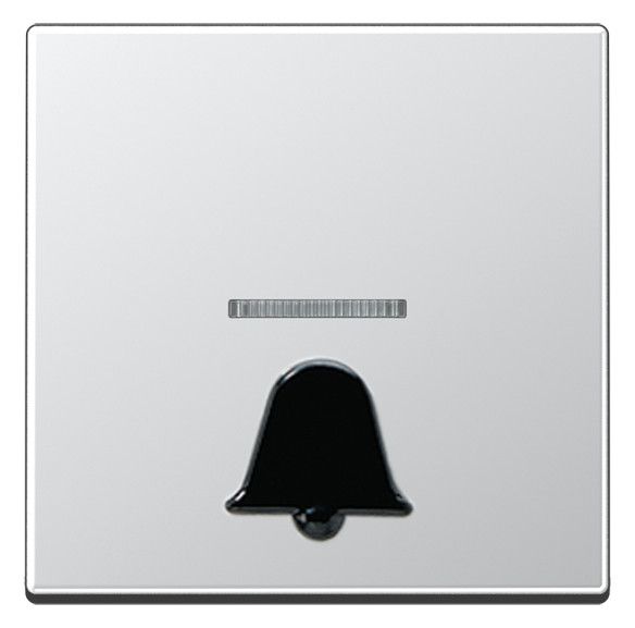 Jung A590K1KOAL Wippe abtastbares Symbol Klingel m.Lichtleiter Serie A aluminium