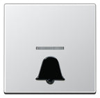 Jung A590K1KOAL Wippe abtastbares Symbol Klingel m.Lichtleiter Serie A aluminium