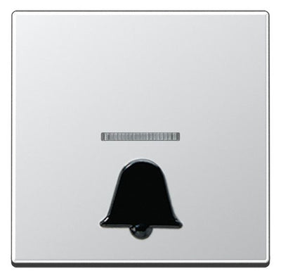 Jung A590K1KOAL Wippe abtastbares Symbol Klingel m.Lichtleiter Serie A aluminium
