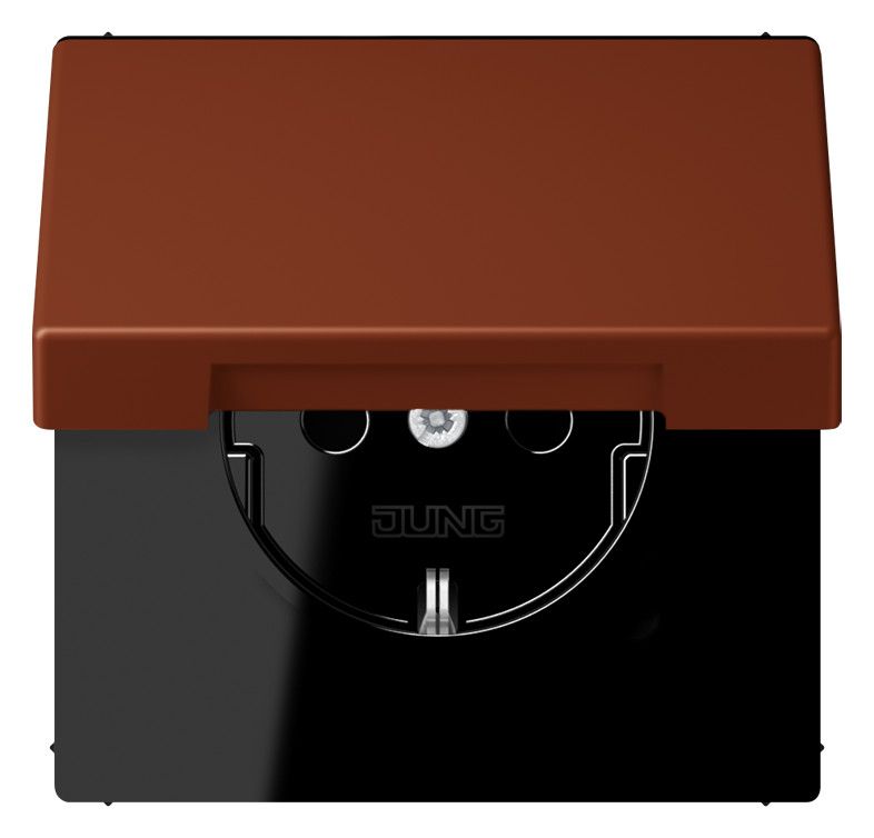 Jung LC1520BFKIKL247 SCHUKO Steckd.KI m. Klappdeckel LC4320D