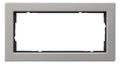 GIRA 100233 Abdeckrahmen 2f o.Mittelsteg E2 Edelstahl
