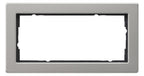 GIRA 100233 Abdeckrahmen 2f o.Mittelsteg E2 Edelstahl