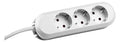 Bachmann 388.271 Tischsteckdose 3xSchuko weiß Strom 3m Schuko