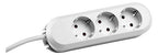 Bachmann 388.271 Tischsteckdose 3xSchuko weiß Strom 3m Schuko
