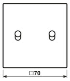 Jung ES12-5PK1 Abdeckung 1fach Pfeile m. 2 Kipphebeln