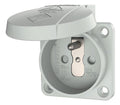 Mennekes 11180 Anbaudose SCHUKO grau 16A 2p+PE 230V IP44 franz. m.Klappdeckel