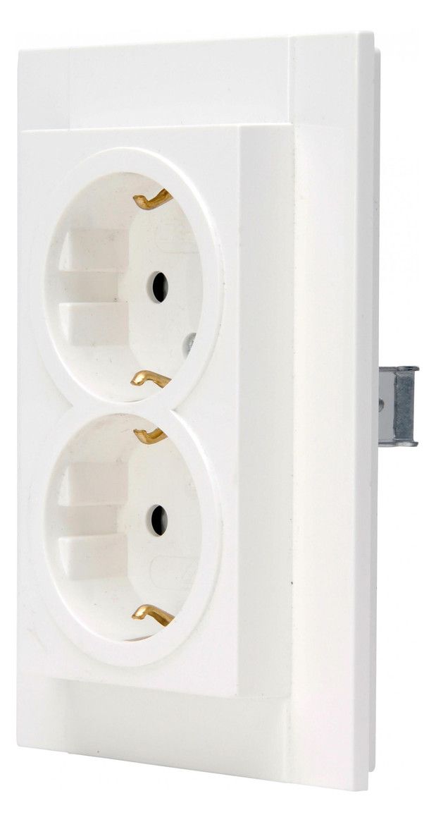 Kopp 940229080 ATHENIS 2f Schuko Steckdose m.Ber.schutz reinweiß
