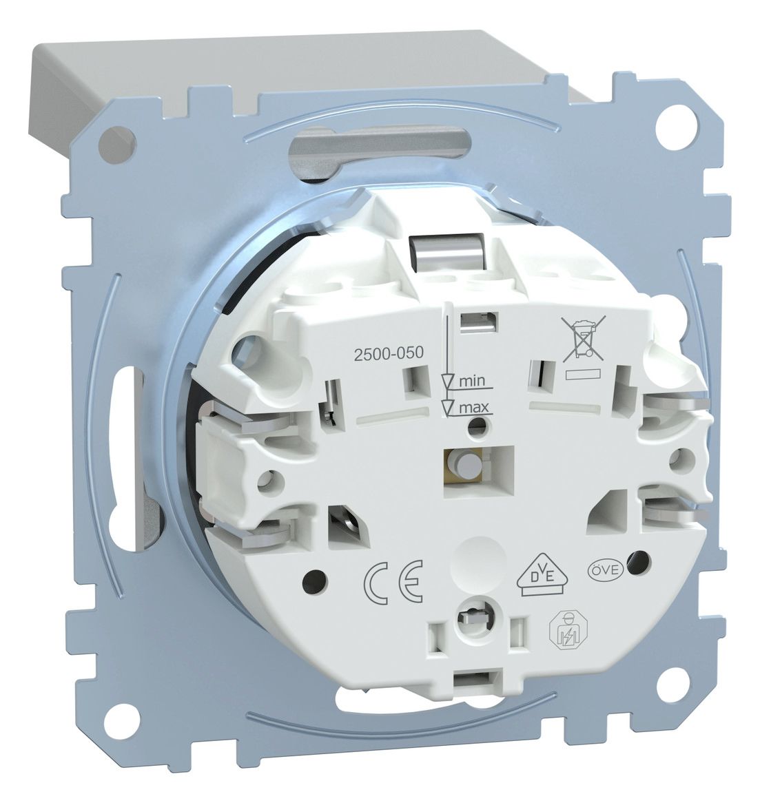 Mert MEG 2311-0460 SCHUKO-Steckdose StK m.Klappdeckel aluminium System M