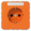 Jung CD1520NBFNAO SCHUKO Steckdose o.Kralle Schriftfeld bruchsicher orange