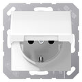 Jung AS 1520 NBFKL WW SCHUKO-Steckdose 16A 250V m.Klappd.m.Rückstellfeder L bis