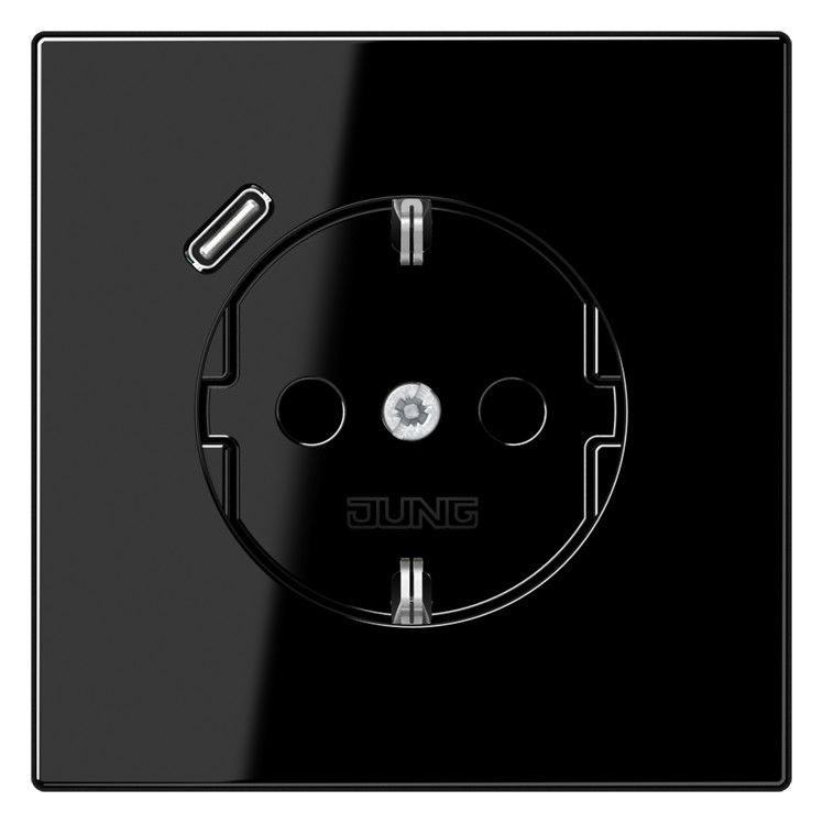 Jung LS1520-18CSW SCHUKOsteckdose m.USB Typ C