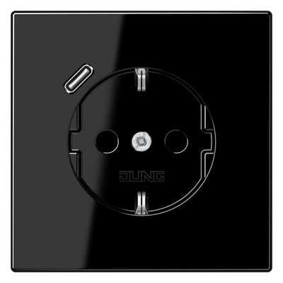 Jung LS1520-18CSW SCHUKOsteckdose m.USB Typ C