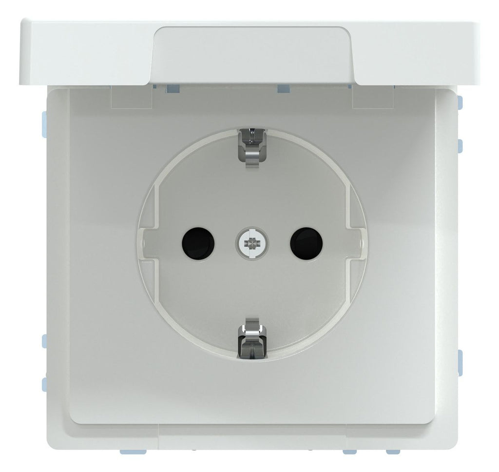 Mert MEG 2314-6035 SCHUKO-Steckdose m.Klappdeckel IP44 BRS StK Lotosweiß