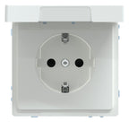 Mert MEG 2314-6035 SCHUKO-Steckdose m.Klappdeckel IP44 BRS StK Lotosweiß